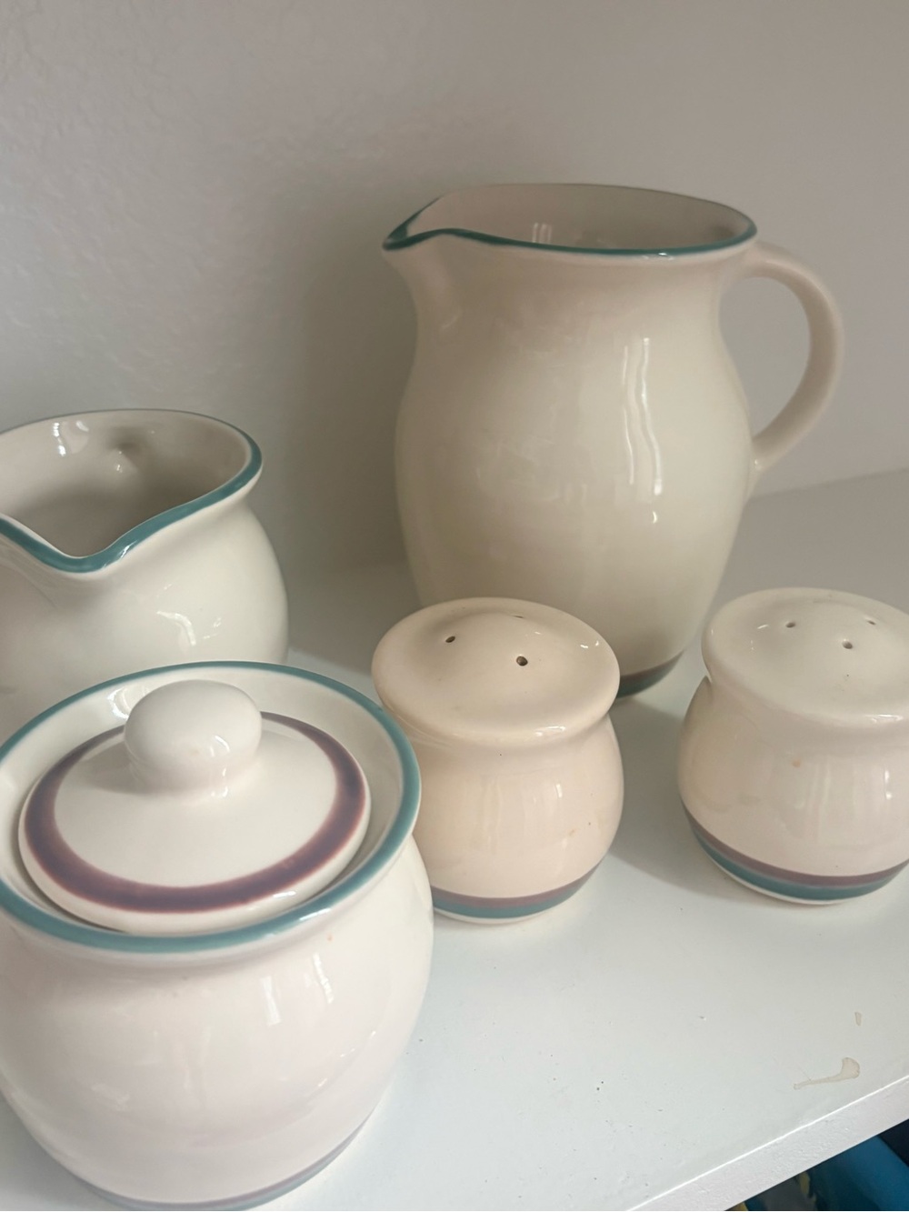 Pfaltzgraff juniper Ceramic Dinnerware over 60 pieces